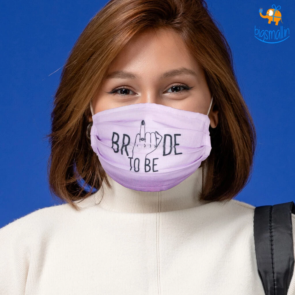 SoxyToes Sale Bride To Be Cotton Mask With Filter