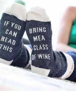 AmyLi Father's Day Bring Me Wine Socks