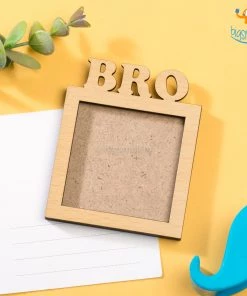 Bigsmall.in Bro Wooden Magnetic Photo Frame