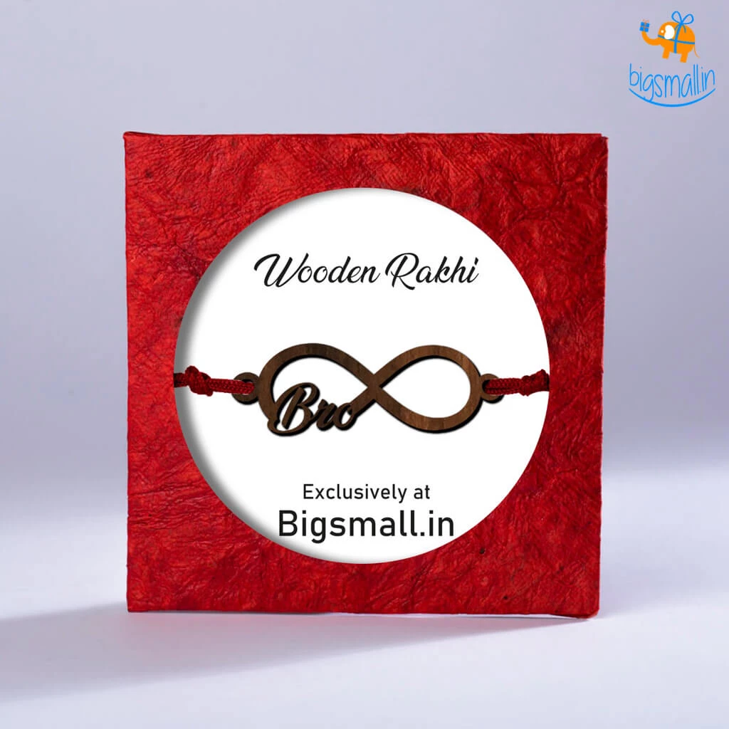 Bigsmall_cc Infinite Bro Love Wooden Rakhi All Of It