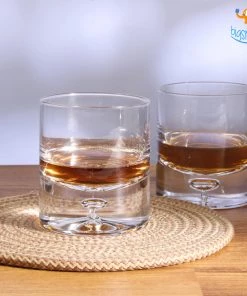 Devnow Italian Bubble Base Whiskey Glasses - Set Of 6