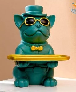 Coral Tree Hand-painted Dog Decorative Tray