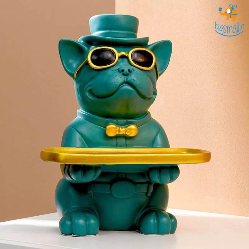 Coral Tree Hand-painted Dog Decorative Tray