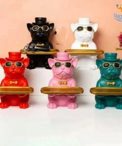 Coral Tree Hand-painted Dog Decorative Tray