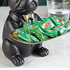 Coral Tree Hand-painted Dog Decorative Tray