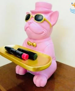 Coral Tree Hand-painted Dog Decorative Tray