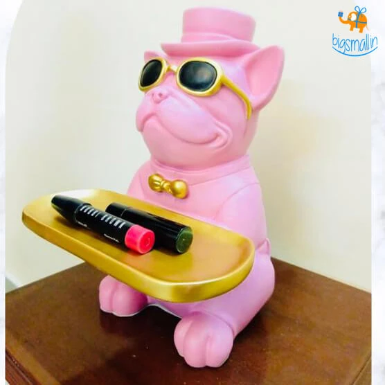 Coral Tree Hand-painted Dog Decorative Tray