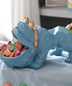 Coral Tree Bulldog Storage Table Ornament Father's Day