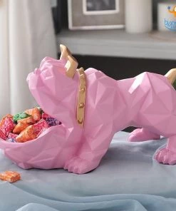 Coral Tree Bulldog Storage Table Ornament Father's Day