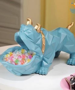 Coral Tree Bulldog Storage Table Ornament Father's Day