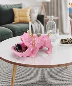 Coral Tree Bulldog Storage Table Ornament Father's Day