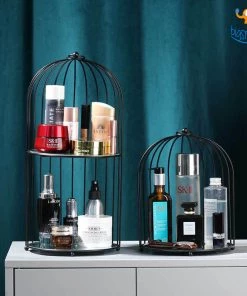 Big Daddy Metallic Cage Cosmetic Organizer Sale