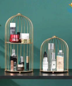Big Daddy Metallic Cage Cosmetic Organizer Sale