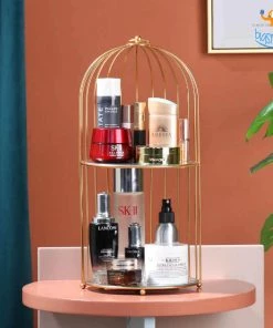 Big Daddy Metallic Cage Cosmetic Organizer Sale