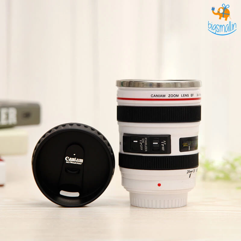 Akshay Mumbai Importer Father's Day Camera Lens Coffee Mug With Lid