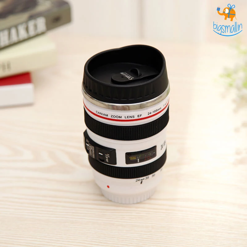 Akshay Mumbai Importer Father's Day Camera Lens Coffee Mug With Lid