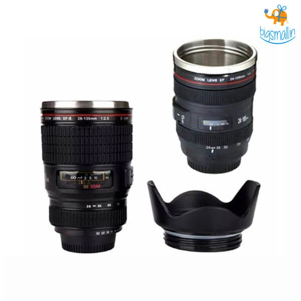 Akshay Mumbai Importer Father's Day Camera Lens Coffee Mug With Lid