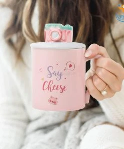 Bigsmall_hmk Creative Gifts Camera Mug With 3D Lid & Spoon
