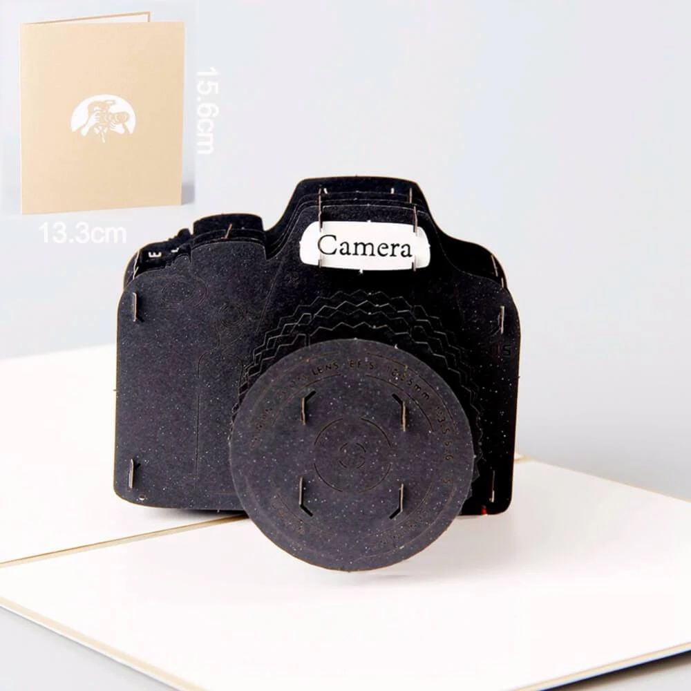 VinnyC Father's Day Camera Pop Up Card