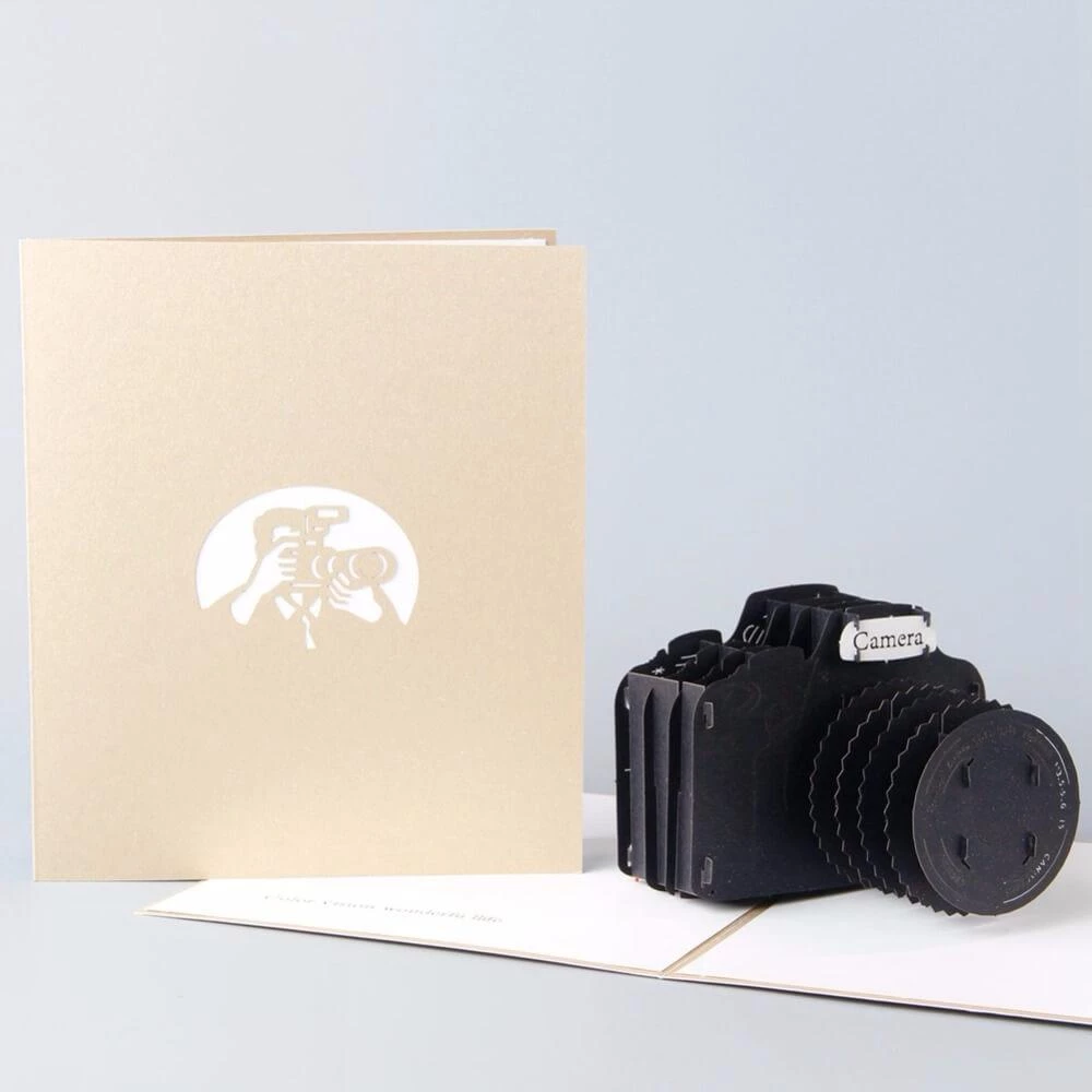 VinnyC Father's Day Camera Pop Up Card