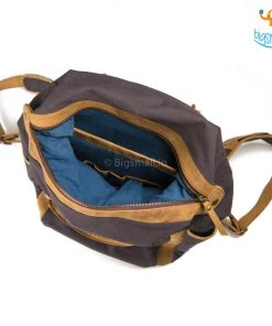 Ascetic Canvas Leather Laptop Bag Sale