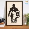 Bigsmall_cc Captain America Engraved Wooden Frame