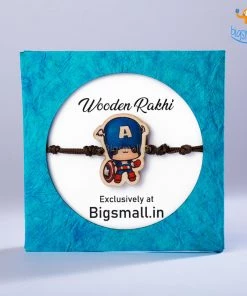 Bigsmall_cc Captain America Wooden Rakhi All Of It