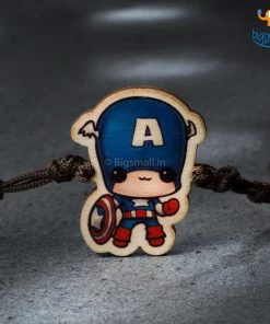 Bigsmall_cc Captain America Wooden Rakhi All Of It