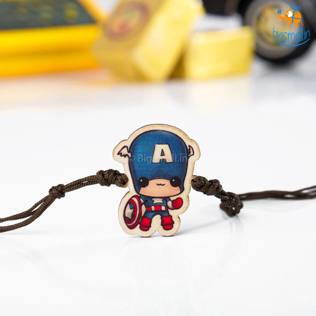 Bigsmall Captain America Rakhi Gift Set All Of It