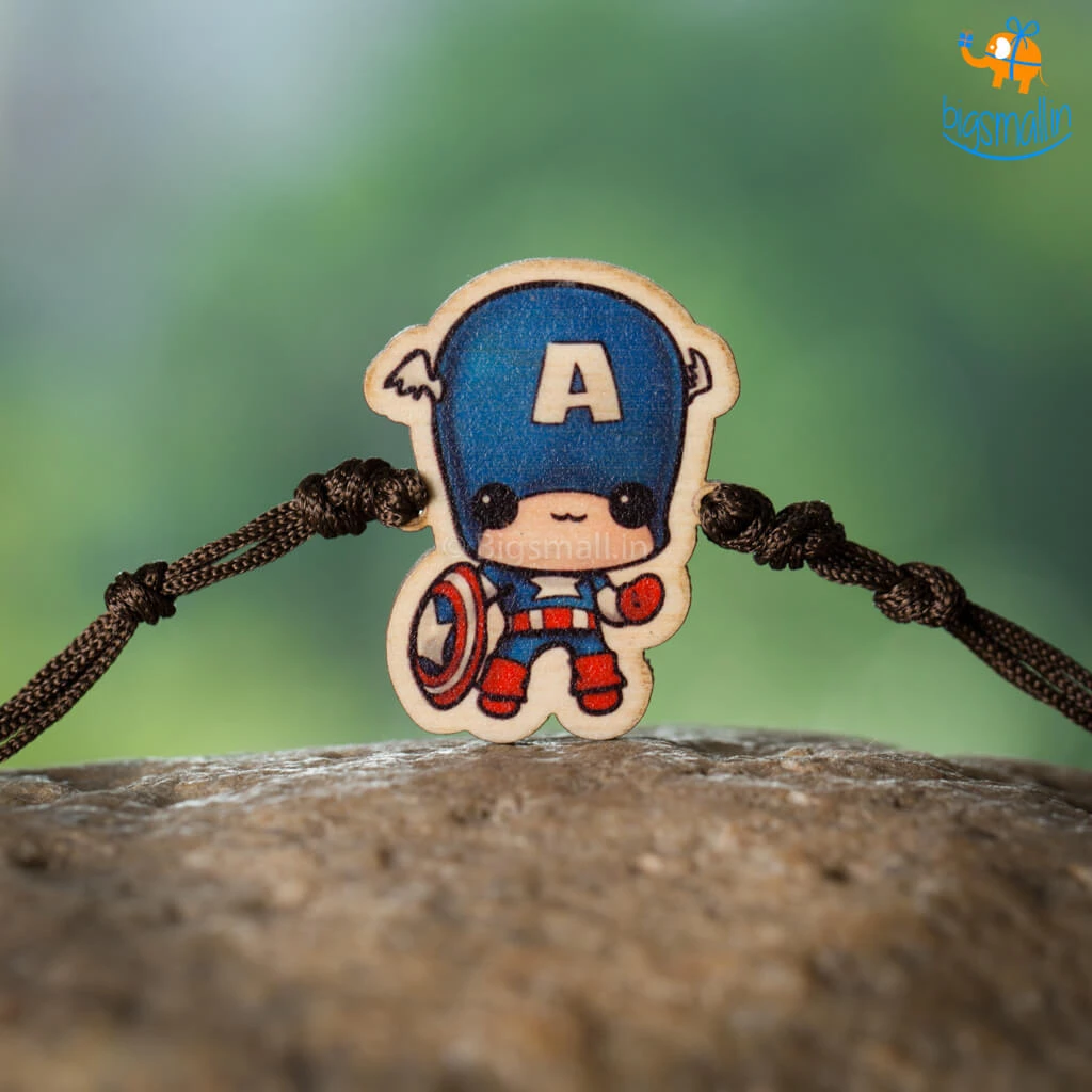 Bigsmall_cc Avengers Wooden Rakhi