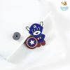 Bigsmall_piu Captain America Metallic Lapel Pin