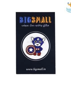 Bigsmall_piu Captain America Metallic Lapel Pin