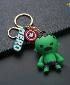 Bigsmall_hmk Cartoon Superhero Keychain