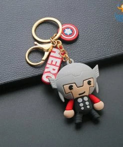 Bigsmall_hmk Cartoon Superhero Keychain