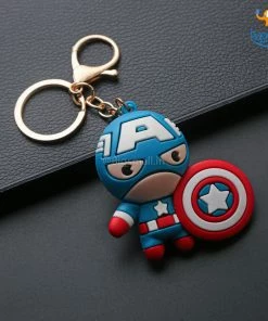 Bigsmall_hmk Cartoon Superhero Keychain