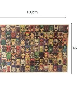 AmyLi Best Sellers Vintage Superheroes Poster