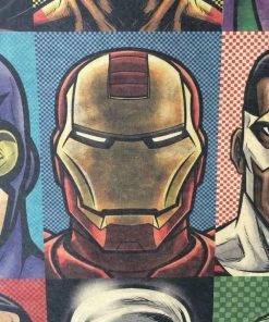 AmyLi Best Sellers Vintage Superheroes Poster