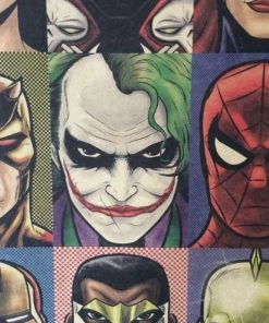 AmyLi Best Sellers Vintage Superheroes Poster