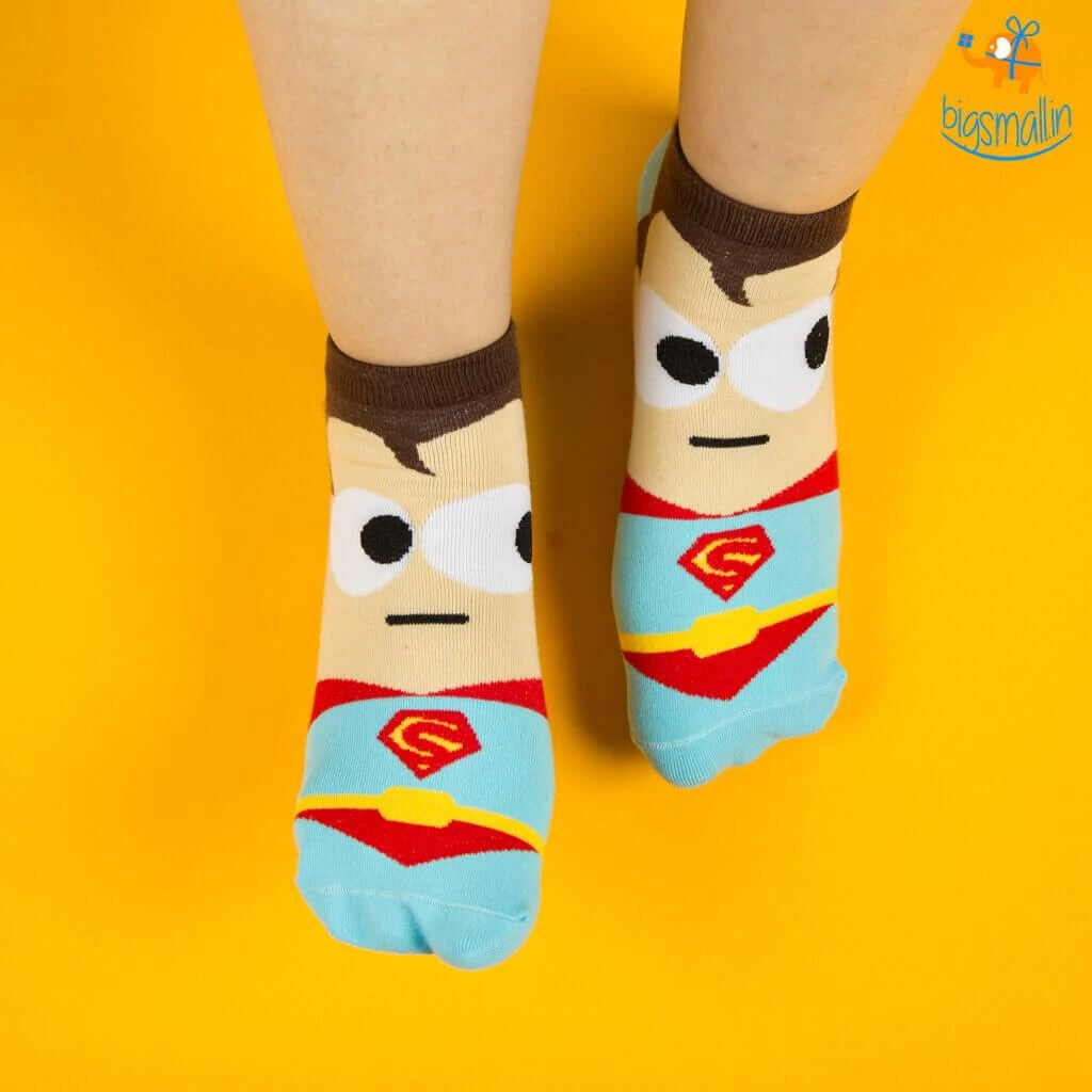 VinnyC Best Sellers Cartoon Superhero Socks - Set Of 5
