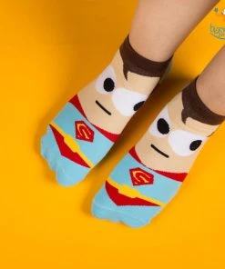 VinnyC Best Sellers Cartoon Superhero Socks - Set Of 5