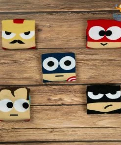 VinnyC Best Sellers Cartoon Superhero Socks - Set Of 5