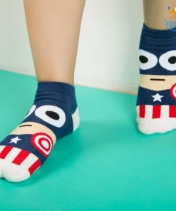 VinnyC Captain America Cartoon Socks All Of It