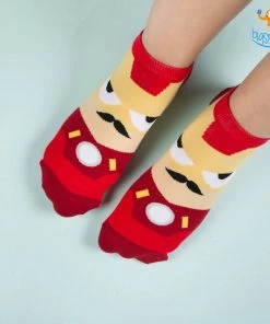 VinnyC Iron Man Cartoon Socks
