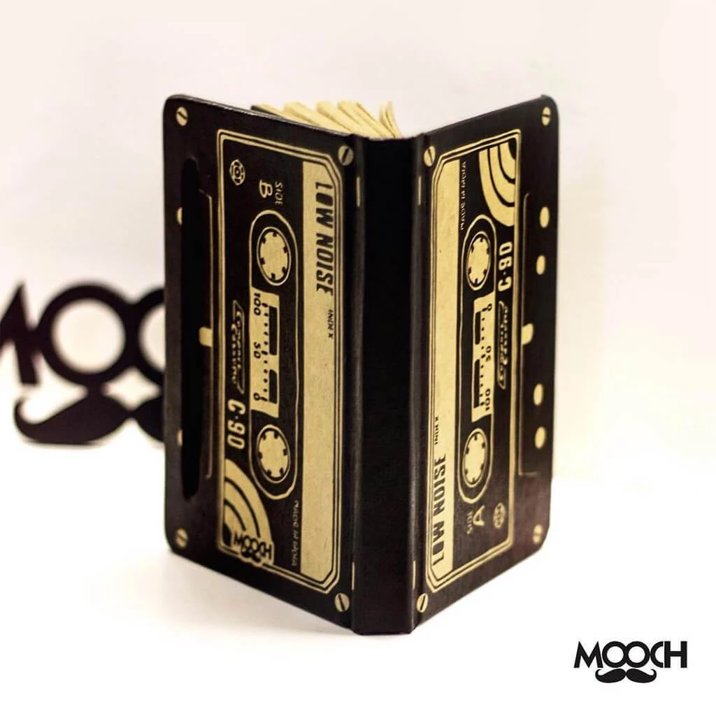 Mooch Design Studio All Of It Cassette A6 Notebook With Elastic