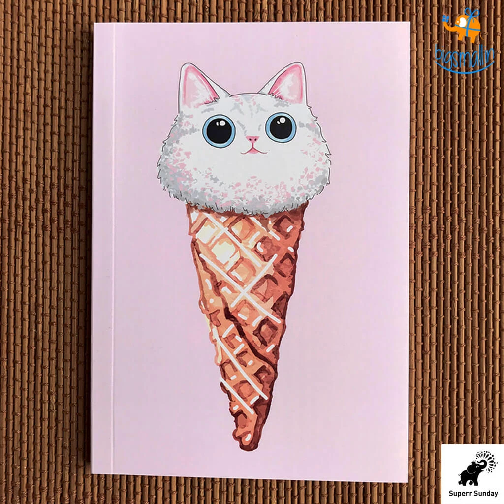 Doodlee Do Ice Cream Cat Notebook All Of It