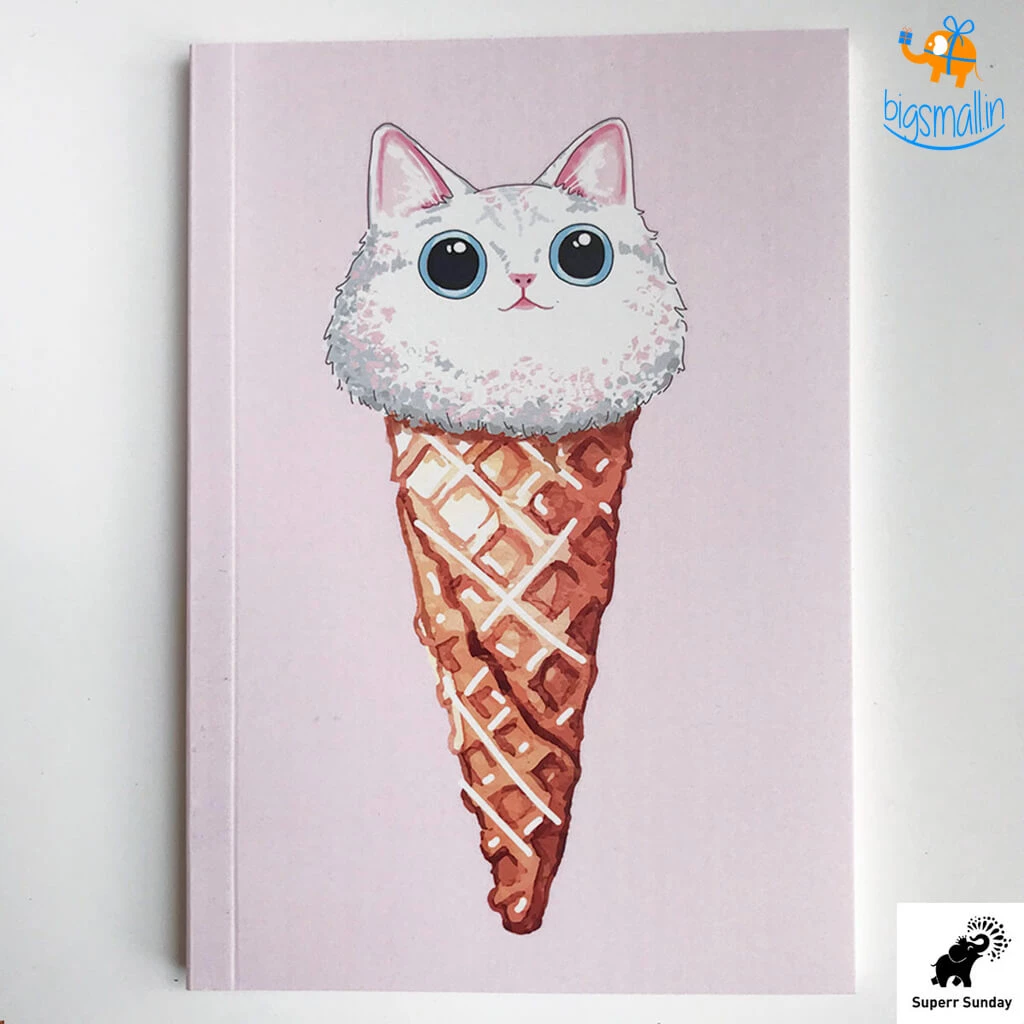 Doodlee Do Ice Cream Cat Notebook All Of It