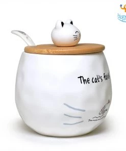 Akshay Mumbai Importer Kitty Mug With Lid & Spoon