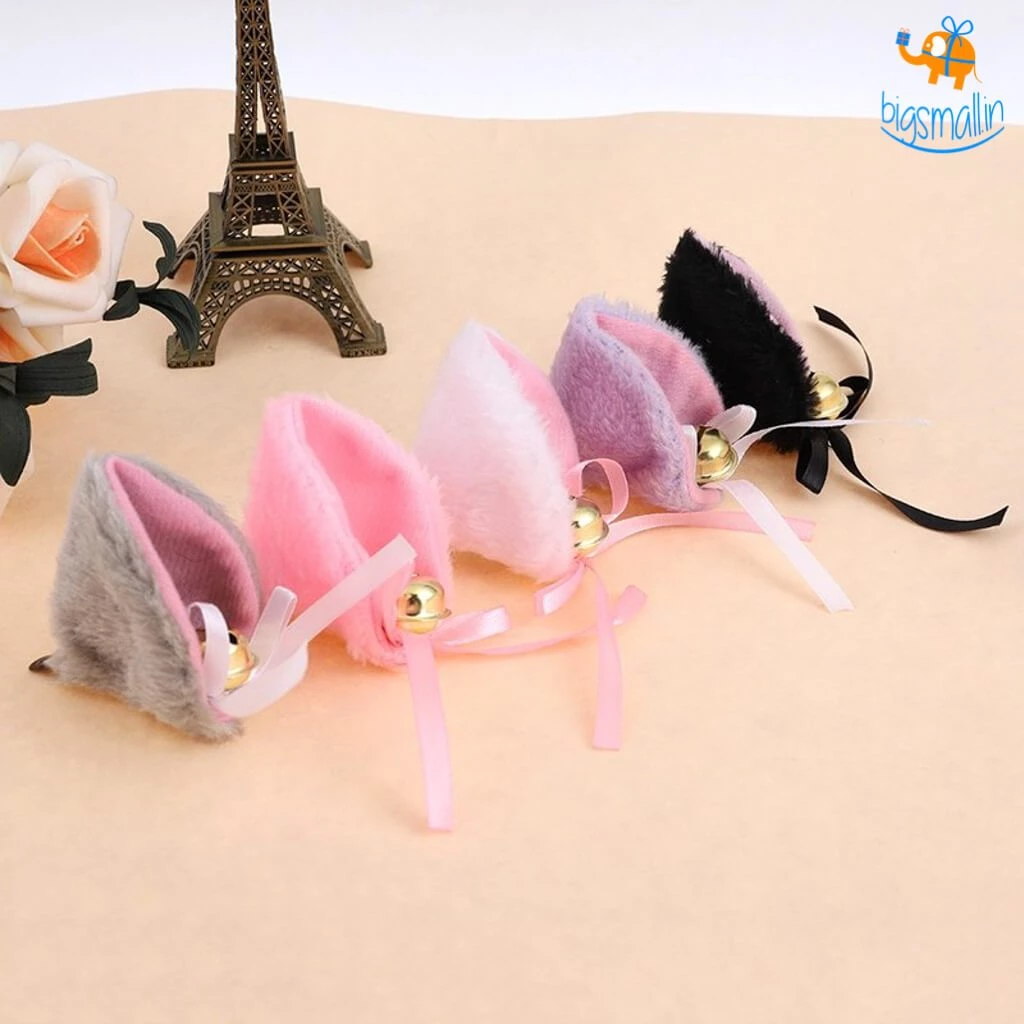 AmyLi Cat Ear Hair Pins With Bells - Set Of 2 All Of It