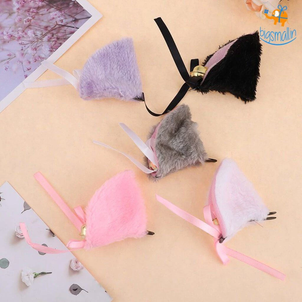 AmyLi Cat Ear Hair Pins With Bells - Set Of 2 All Of It
