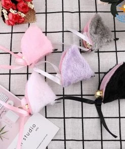 AmyLi Cat Ear Hair Pins With Bells - Set Of 2 All Of It